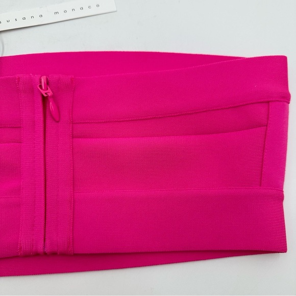 Susana Monaco Bandage Tube Top in Pink Glo - Picture 9 of 11